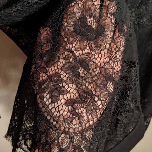 Cabi St. Regis Black Lace Button Up Blouse - Picture 9 of 9